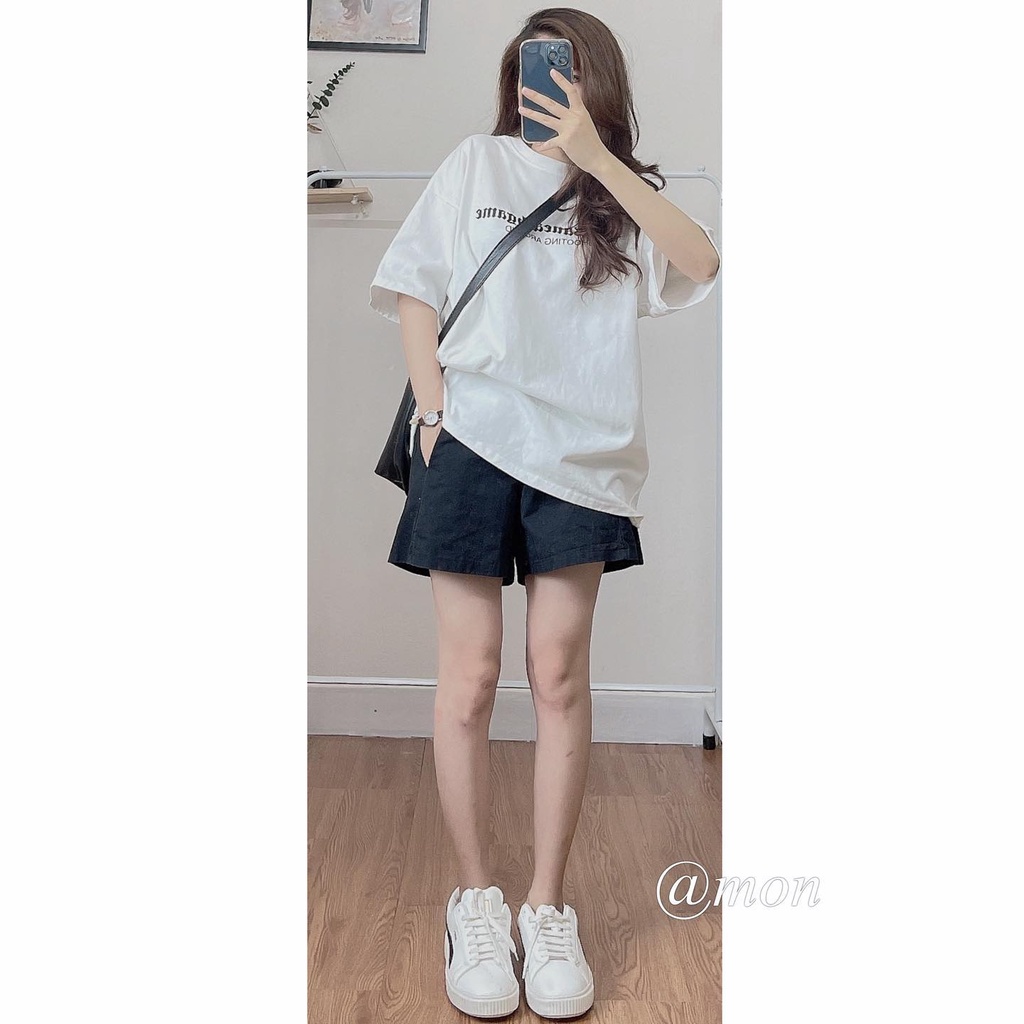2101392 Quần short ulzzang thô mềm nữ nhiều màu cạp cao có size | BigBuy360 - bigbuy360.vn
