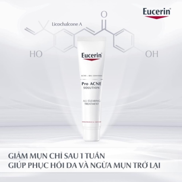 Kem giảm mụn, nhờn Eucerin Pro Acne A.I Clearing Treatment 40ml