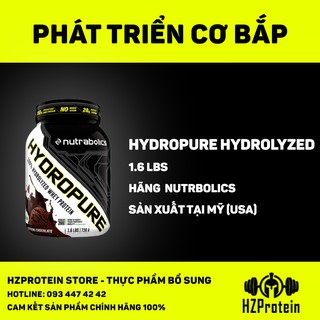 HYDROPURE WHEY HYDROLYZED 100% Thủy Phân Tinh Khiết (1.6 LBS – 20 lần dùng)