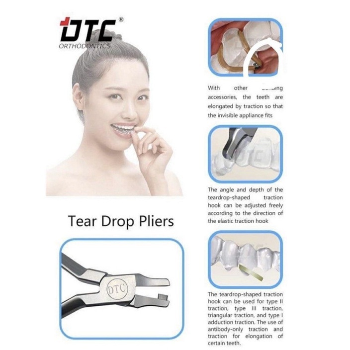 Chính hãng Kềm cắt giọt nước Tear Drop, kềm chỉnh nha CLEAR COLLECTION - thumbnail