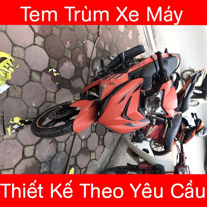 Tem Trùm Xe Exciter 150 Đỏ Đen RC