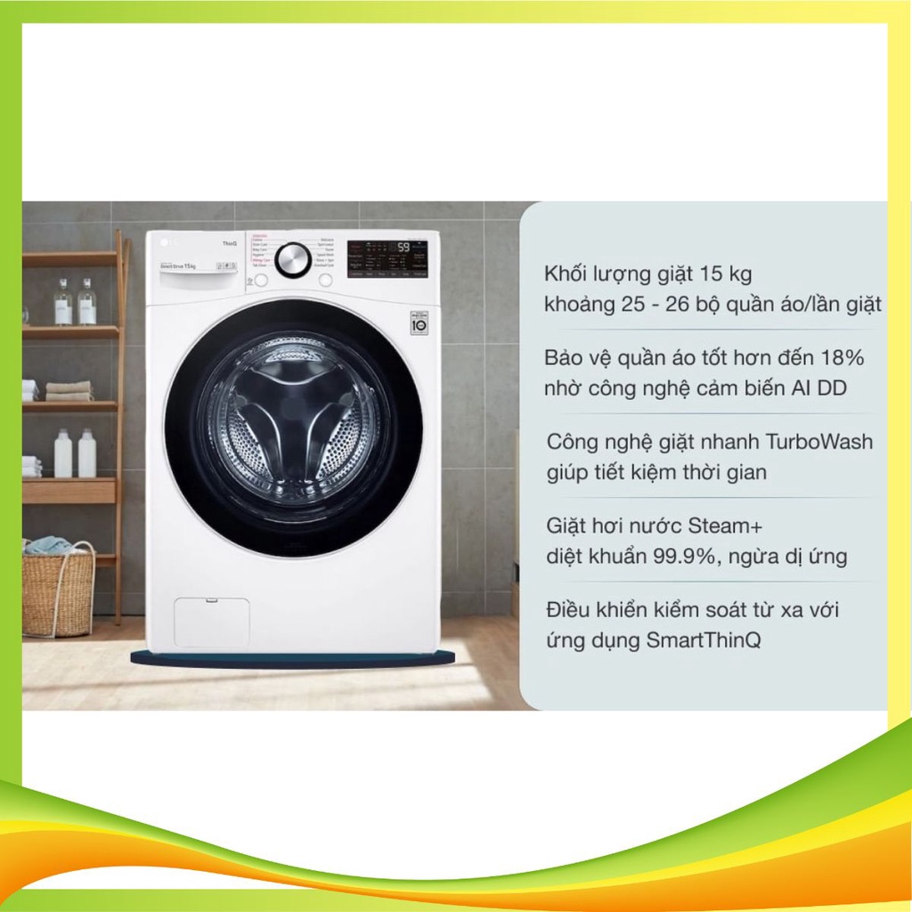 Máy giặt LG AI DD Inverter 15kg F2515STGW