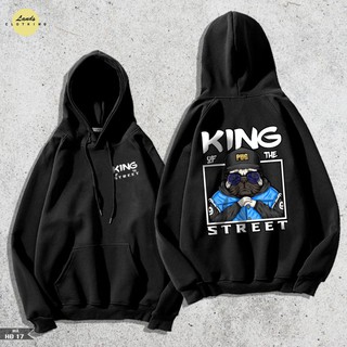 Áo HOODIE hình PUG CỰC NGẦU, chất nỉ bông 2 lớp cao cấp chống xù mặt ngoài.(17) CÓ BIGSIZE