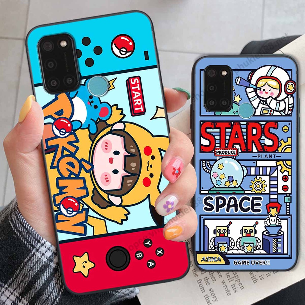 Ốp lưng Oppo Realme C17 / Realme 7i hình phi hành gia, roro jump, điện tử dễ thương - Giá rẻ tốt nhất