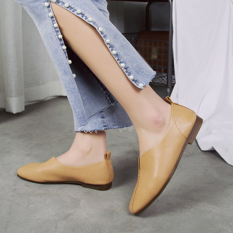 Giày Bệt Thời Trang Nữ, Giày Đế Bằng Chống Trượt (Mũi Vuông, TPR)