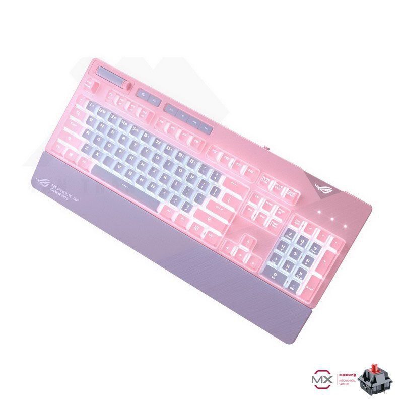 [ GIÁ SỐC ] - [ HOT ] - [ RẺ VÔ ĐỊCH ] Bàn phím cơ Asus ROG Strix Flare Pink Edition - Chính Hãng Việt Nam - Mới 100%