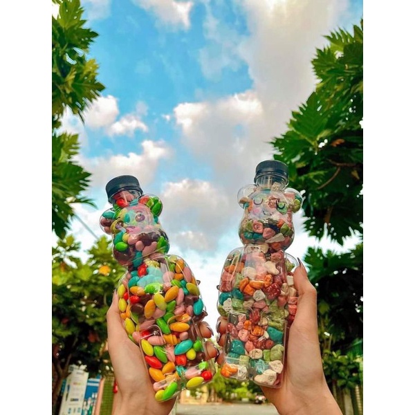 Kẹo Chai Gấu Bearbrick - Socola Nhộng 500gr