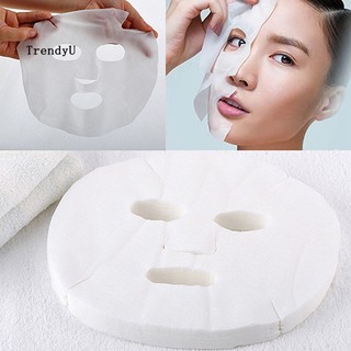 Tdu _ 50 Tờ Nữ Mặt nạ chăm sóc da mặt phóng to màu trắng Tấm mỹ phẩm DIY Kits