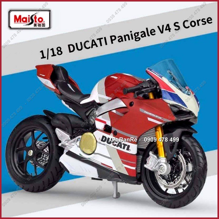 Xe Mô Hình Moto Ducati Panigale 1199 V4 S Corse Tỉ Lệ 1:18 - 8789.2