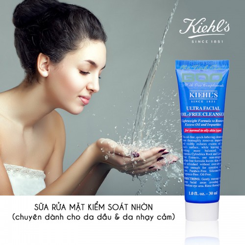 Sữa Rửa Mặt Cho Da Dầu Mụn Kiehls Ultra Facial Oil Free Cleanser | Kiehl's