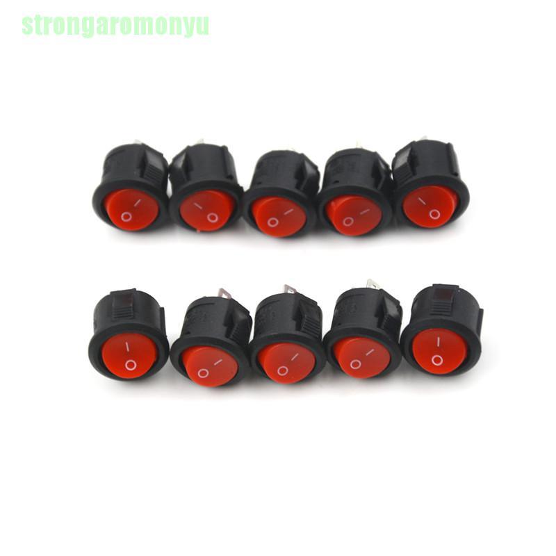 Set 10 Công Tắc Tròn 2 Chấu On-Off 16mm 3a / 250v