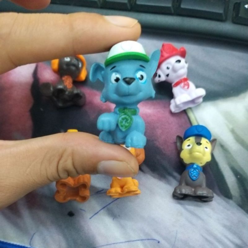 Bộ 6 mô hình chó cứu hộ Paw Patrol nhựa PVC cứng làm đồ chơi, trang trí bàn học, quà tặng sinh nhật - New4all