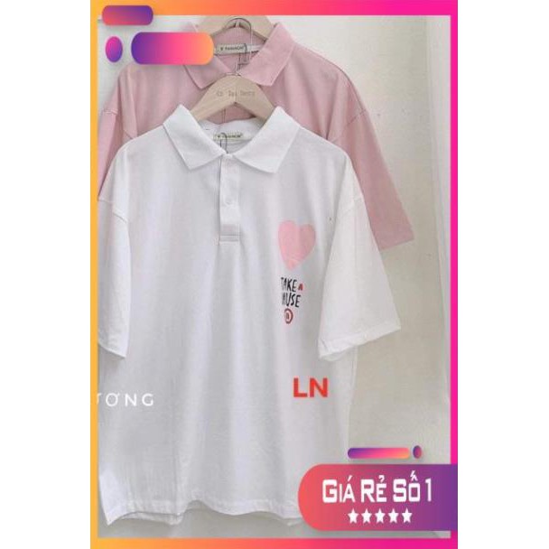 [FREESHIP]- Áo polo logo tim KATE tici DAN876