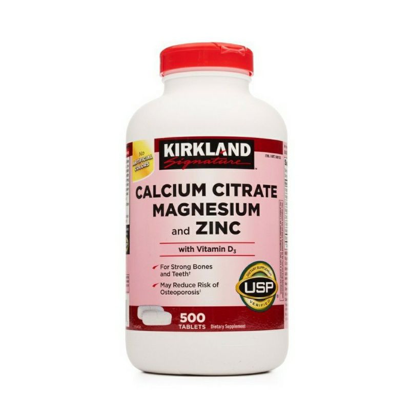 [ Date xa] Viên Uống Calcium Citrate Magnesium Zinc Kirkand 500 viên