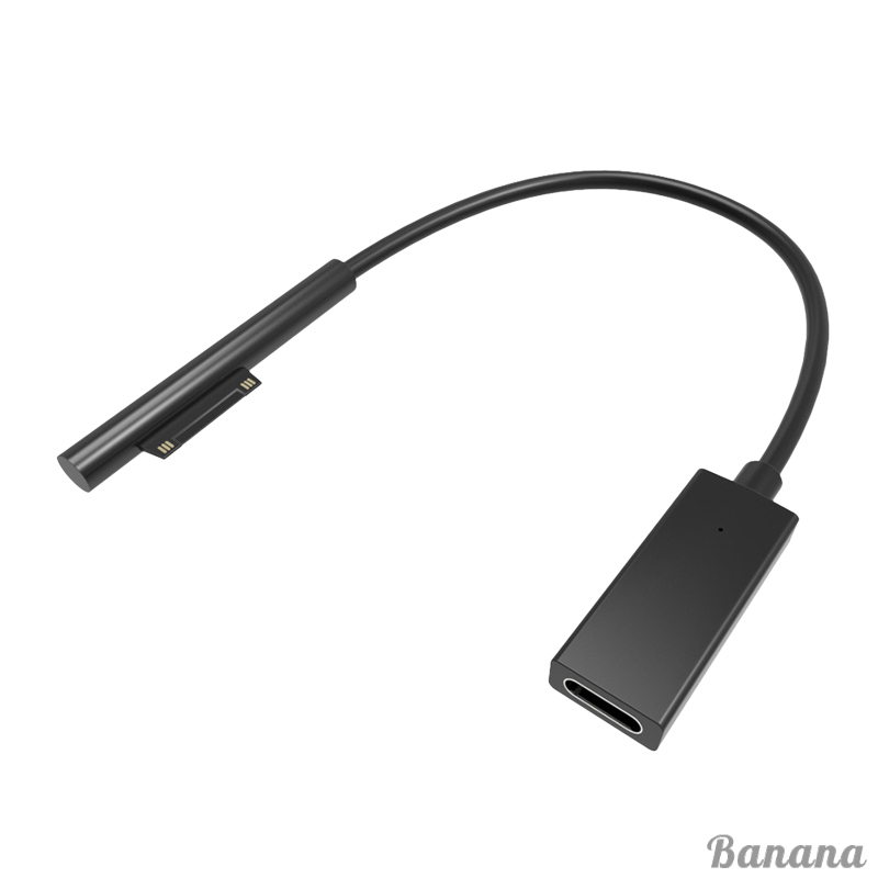 Dây Cáp Sạc Usb-C Type C 0.2m Cho Microsoft Surface Pro 3 / 4 / 5 / 6 / Pro Go / Laptop 15v / 3a