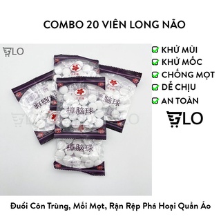 Combo 20 Viên Long Não, Băng Phiến Đuổi Kiến, Gián, Chuột, Côn Trùng