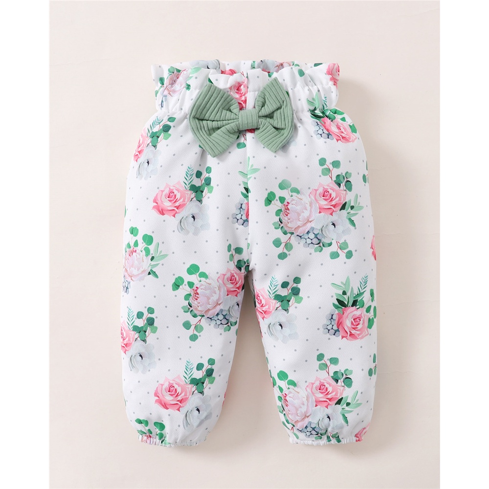 Set trang phục MIKRDOO áo liền quần băng đô và quần dài xinh xắn đáng yêu dành cho trẻ em