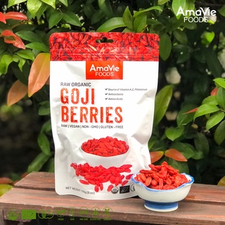 Kỷ tử đỏ hữu cơ C'LaVie, Organic Life, Green Nature - hạt to dẻo ngọt, cung cấp vitamin, an thần dễ ngủ