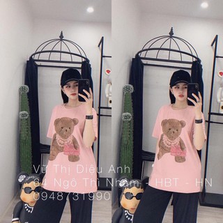 Áo gấu moschino đính đá 260