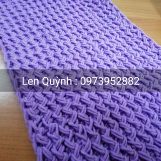 Khăn len đan kiểu zichzắc