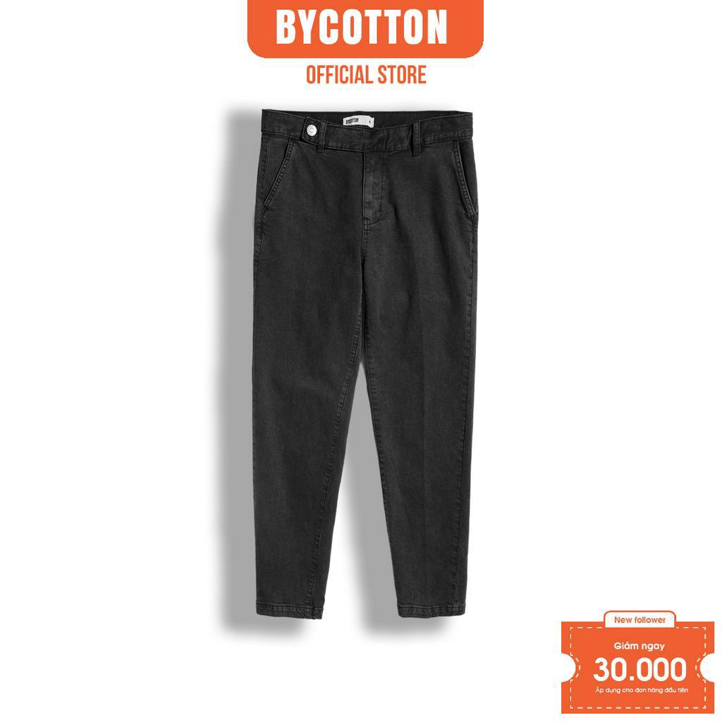 Quần Jeans Dài Nam BY COTTON Trousers Dark Grey