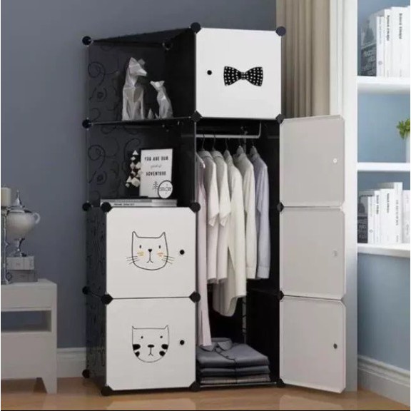 TỦ NHỰA LẮP GHÉP ĐA NĂNG THÔNG MINH 6Ô VÀ 2Ô KỆ GÓC NHIỀU MẪU