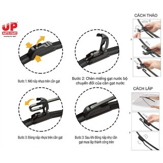 Bộ gạt mưa xương mềm dùng xe Toyota Zace