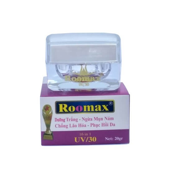 Kem Siêu Trắng - Ngừa Mụn Nám - Chống Lão Hóa - Phục Hồi Da 16 In 1 Roomax