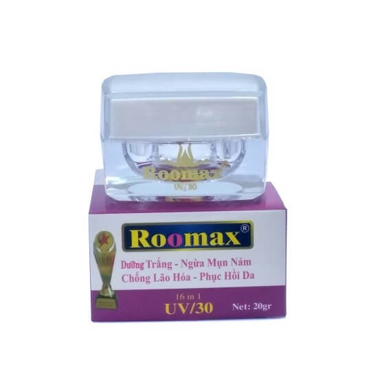 Kem siêu trắng - Ngừa mụn nám - Chống lão hóa - Phục hồi da 16 in 1 Roomax (20g) - MẪU MỚI