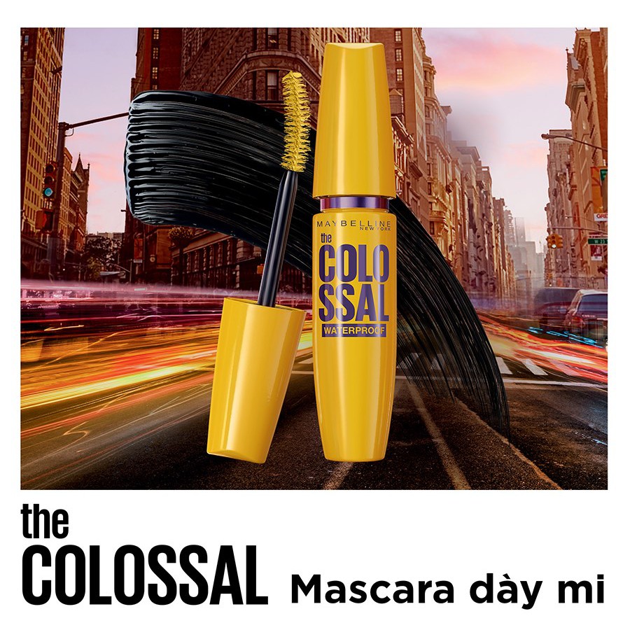 Mascara Maybelline Colossal Waterproof Black [Coco Shop]