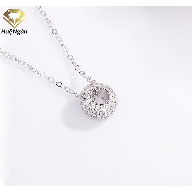 Dây chuyền bạc Ý 925 Huệ Ngân -Vòng tròn tình yêu PP1217