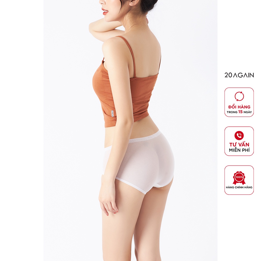 Quần lót nữ không đường may phối lưới 20Again, kháng khuẩn khử mùi, sexy quyến rũ QUA0092 | BigBuy360 - bigbuy360.vn