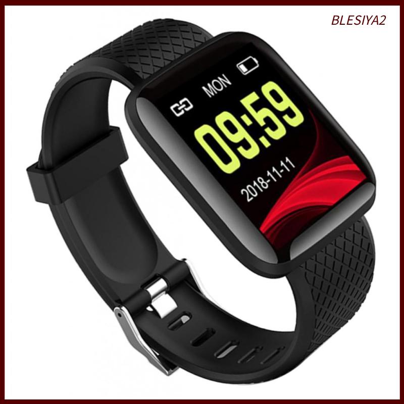 [BLESIYA2]Smart Watch Monitor Waterproof Wristband Sports Tracker Bracelet Black