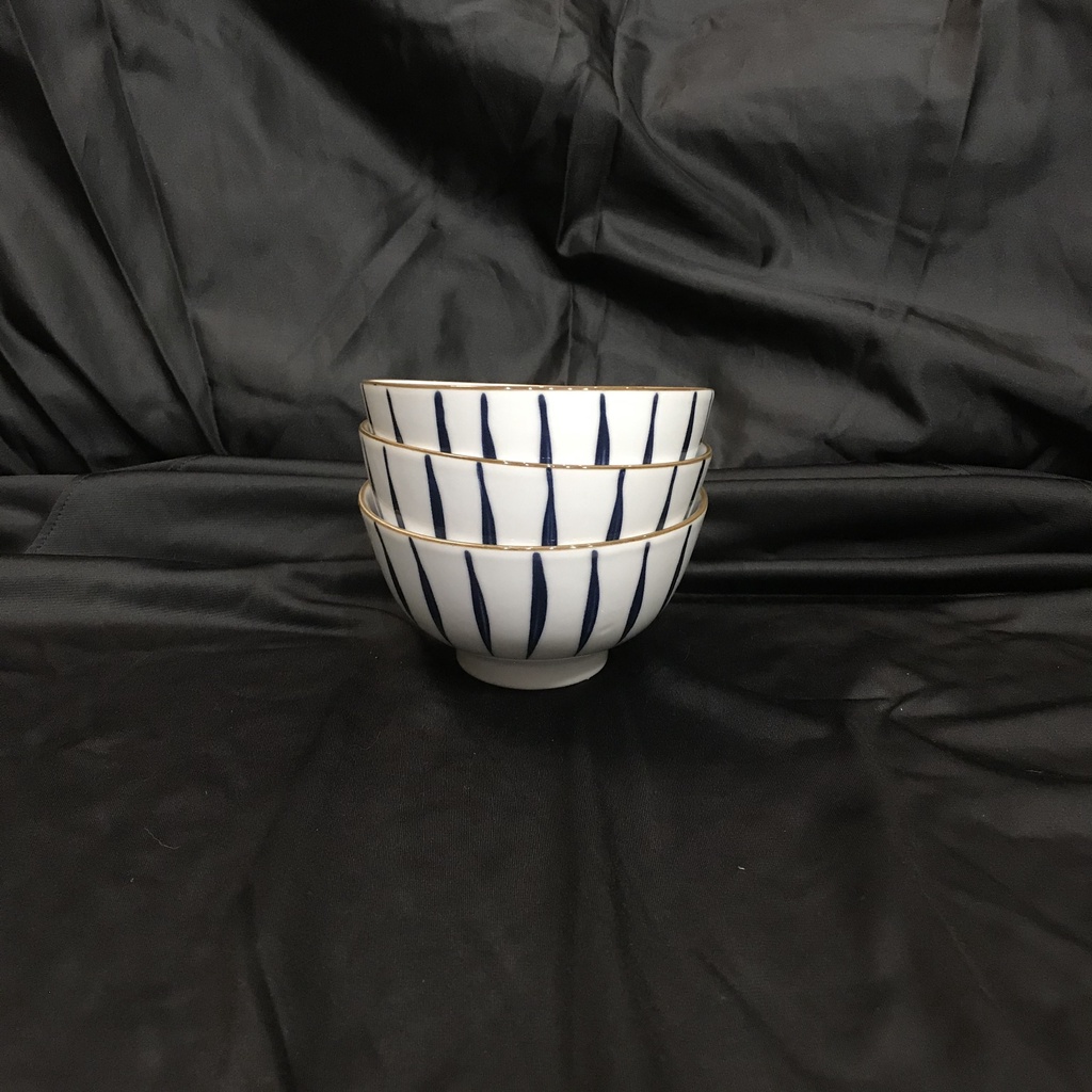 Bát Cơm Sứ Kẻ Decor - OHOHO HOME