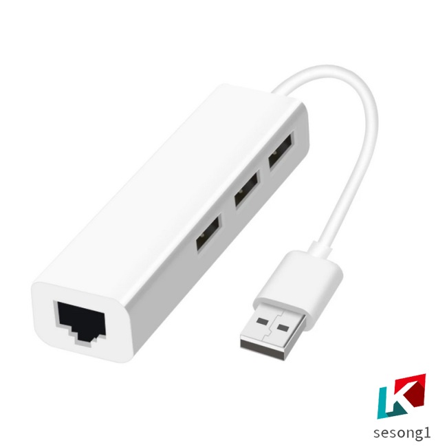 Bộ chuyển đổi 3 cổng USB/ cổng mạng Lan Rj-45 sang Ethernet