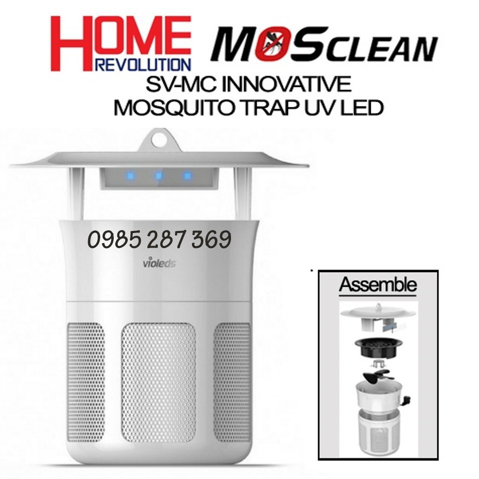 Máy bắt muỗi (đèn bắt muỗi) Mosclean Violeds Korea, Rạng Đông