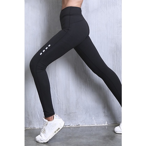 Quần tập yoga Zanzea co giãn tốt in họa tiết phản quang thời trang cho nữ