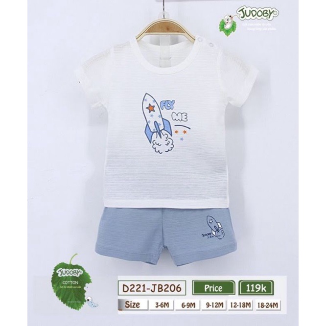 Bộ cộc tay bé trai 6-24M dokma