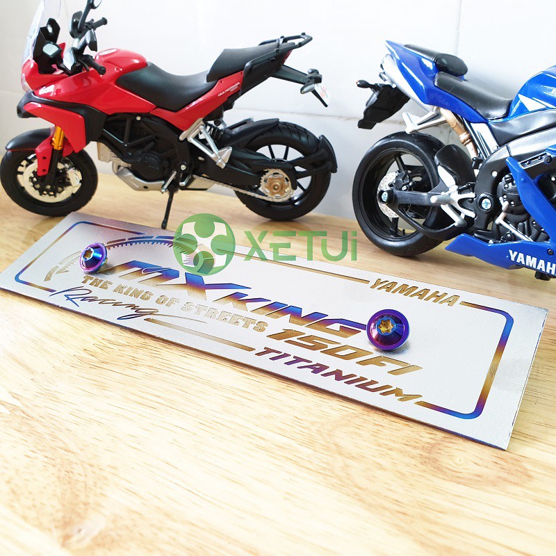 BẢNG TÊN TITAN Kèm ỐC PROTY gắn các dòng xe Exciter, Raider, Sonic, Winner, Vario