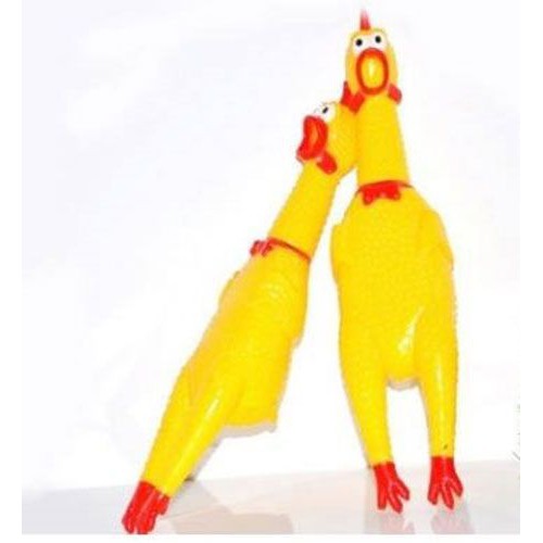 Gà bóp kêu Shrilling Chicken món quà tặng hài hước 31 cm ( VÀNG)