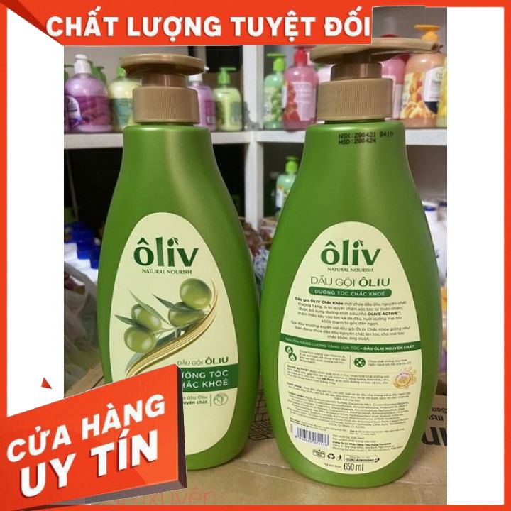 Dầu gội, ôliu Oliv dưỡng tóc chắc khoẻ, bồng bềnh 650mlnuôi dưỡng tóc khỏe, suôn mượt ,cải thiện tóc tóc yếu