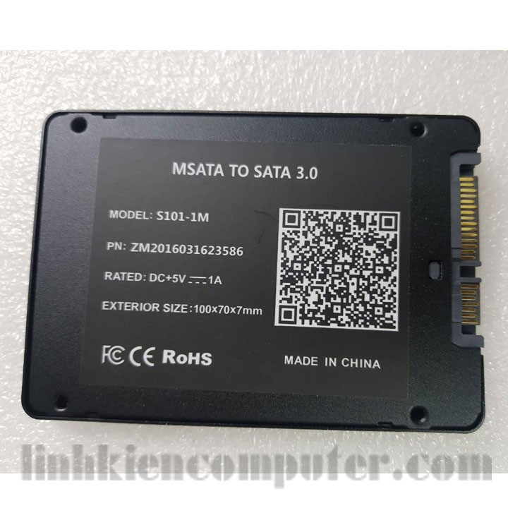 Hộp box chuyển ổ cứng laptop SSD msata sang ổ 2.5inch - Box msata to 2.5inch