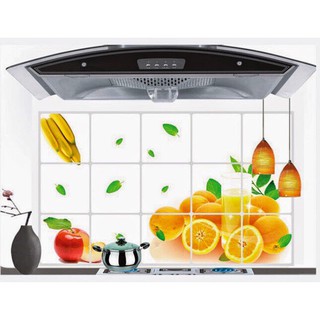Decal tranh dán bếp quả cam