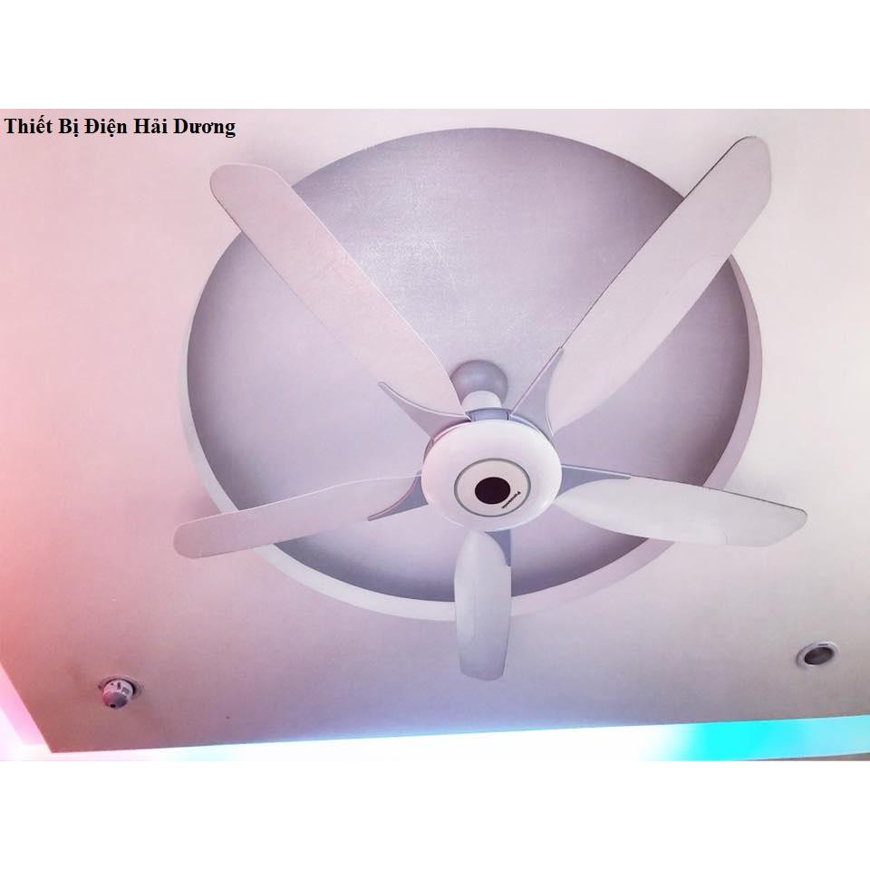Quạt Trần 5 Cánh Panasonic F-60WWK (Trắng) - Có Điều Khiển Từ Xa - Bảo Hành 12 Tháng - Có Video Thực Tế