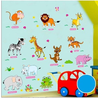 Decal dán tường Vườn thú tiếng anh số 2