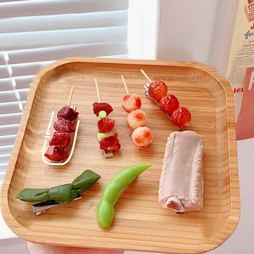 Kẹp tóc nữ bằng nhựa thiết kế xiên que sáng tạo ngộ nghĩnh phong cách Hàn Quốc
