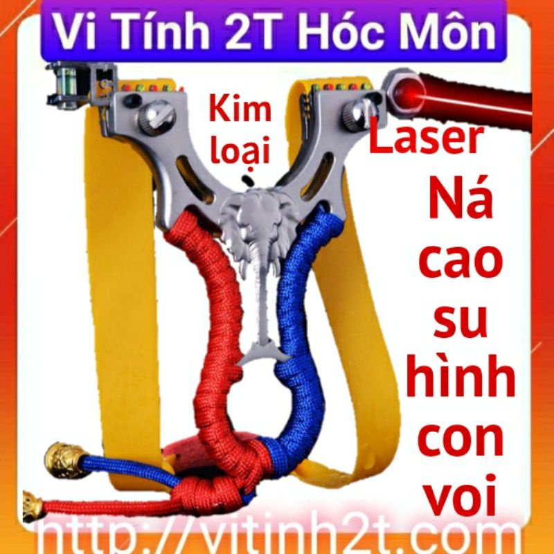 Ná Cao Su Voi Laze - Ná Voi Chiến Laze Hợp Kim Cao Cấp - Tặng Kèm Dây Thun