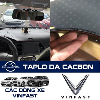 Thảm taplo da cacbon ô tô Vinfast