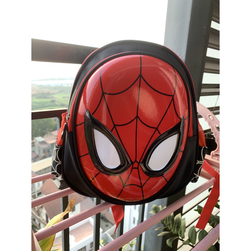 Balo Cho Bé Trai 3-6 Tuổi Siêu Nhân Nhện Họa Tiết Hoạt Hình 3D