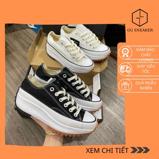 Giày sneaker nam nữ cv cvs đen cổ thấp độn đế